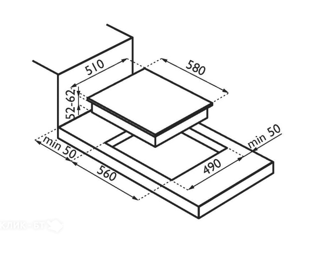 Варочная поверхность ARDESIA pi 58 f