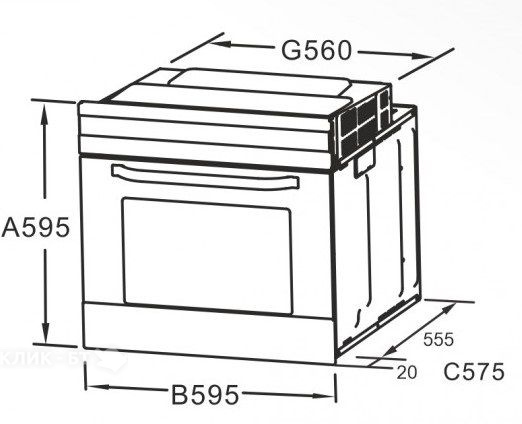 Духовой шкаф EXITEQ EXO-402 BLACK