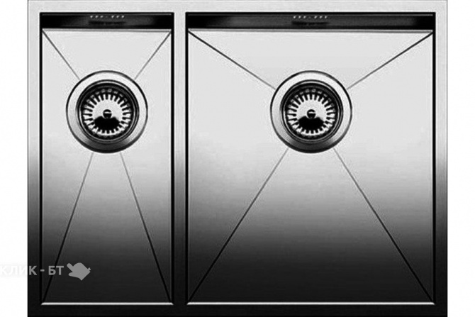 Кухонная мойка BLANCO zerox 340/180-u чаша справа (517255)