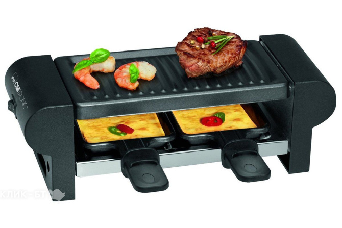 Раклетница CLATRONIC RG 3592 schwarz 2 Pfännch