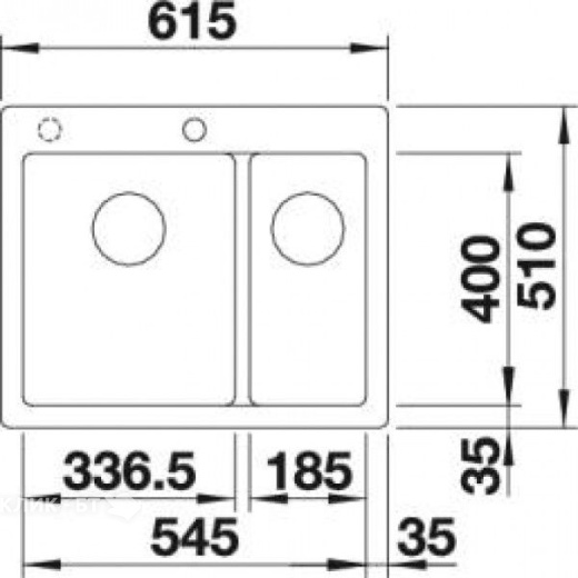 Кухонная мойка BLANCO 521698 BLANCO PLEON 6 Split кофе