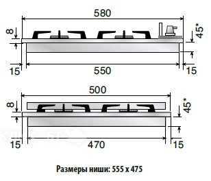 Варочная поверхность ILVE H60CNV/RB