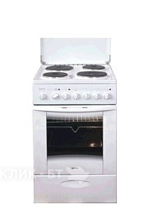 Кухонная плита ЛЫСЬВА ЭП 41э3р3 МС белая со стеклянной крышкой