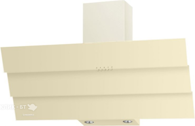 Вытяжка MAUNFELD CASCADA TRIO 90 темно- бежевое стекло/фурнитура хром