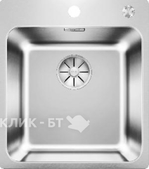 Кухонная мойка BLANCO SOLIS 400-IF/A нерж.сталь полированная с отв. арм. InFino с кл.-авт. PushContr