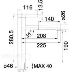 Смеситель BLANCO linee-s (517593)