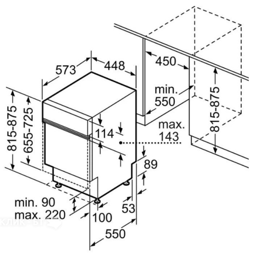 Посудомоечная машина BOSCH SPI25CS00E