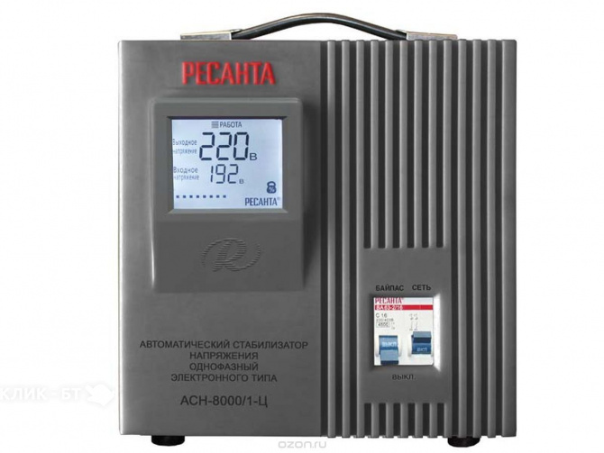Стабилизатор напряжения РЕСАНТА асн 8000/1-ц