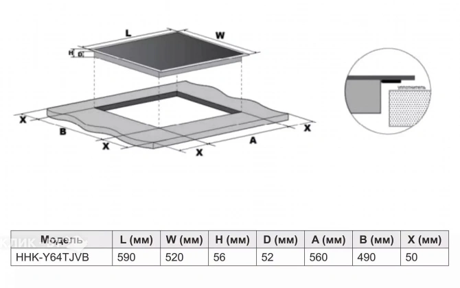Варочная поверхность HAIER HHK-Y64TJVB