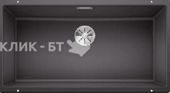 Кухонная мойка Blanco SUBLINE 800-U отводная арматура InFino® темная скала гранит 523142