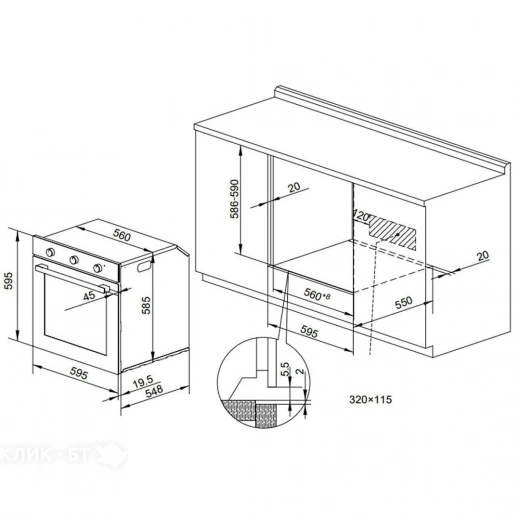 Духовой шкаф NORDFROST HM 65130 YR