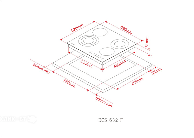 Варочная поверхность KUPPERSBERG ECS 632 F