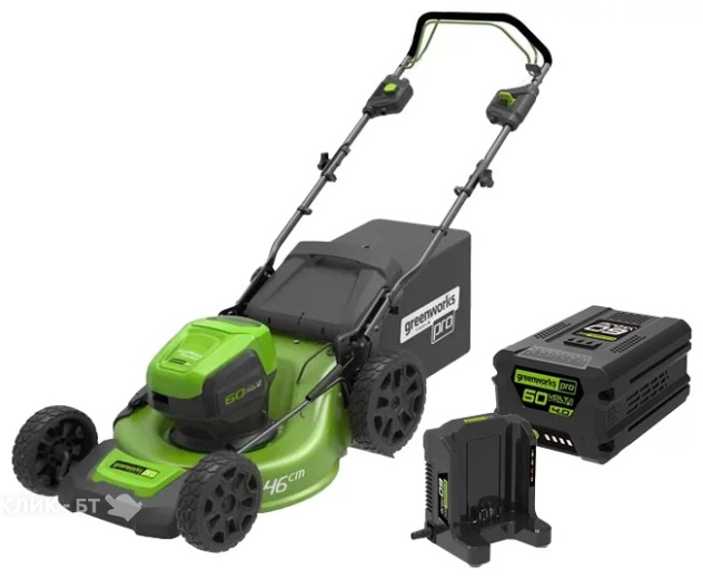 Газонокосилка GREENWORKS GD60LM46HPK4