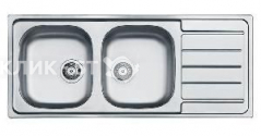 Кухонная мойка ALVEUS Line 100 NAT-90 1087978 (в комплекте с сифоном 1130555)