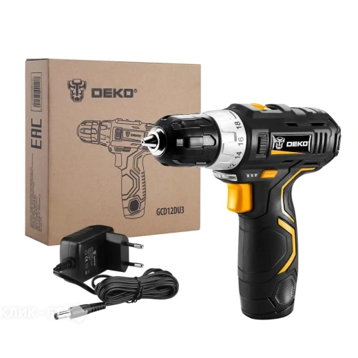Дрель-шуруповерт DEKO GCD12DU3 063-4096
