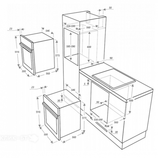 Духовой шкаф MAUNFELD EOGC604RBG.MT