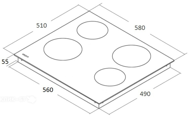 Варочная поверхность AKPO PKA 609014 BL