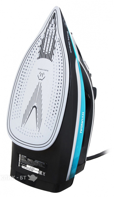 Утюг HYUNDAI H-SI01336 черный/голубой