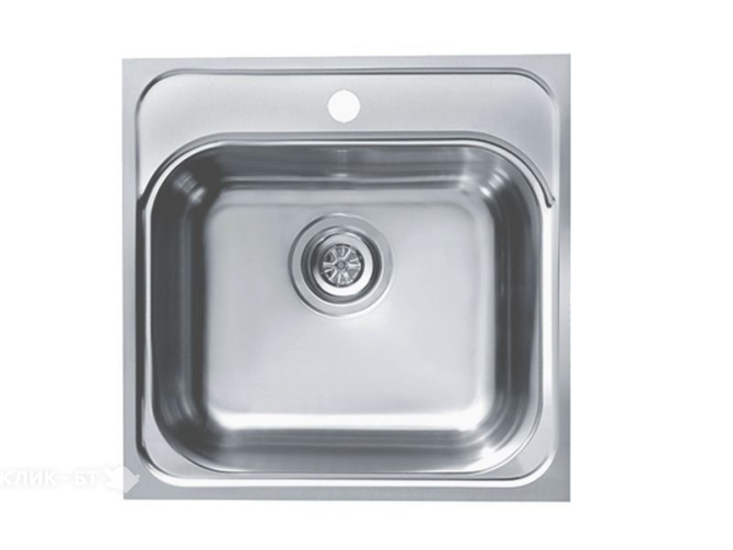 Кухонная мойка ALVEUS Basic 140 NAT-90 1100905 (в комплекте с сифоном 1102384)