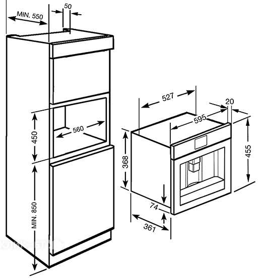 Встраиваемая кофемашина SMEGCMS4101N