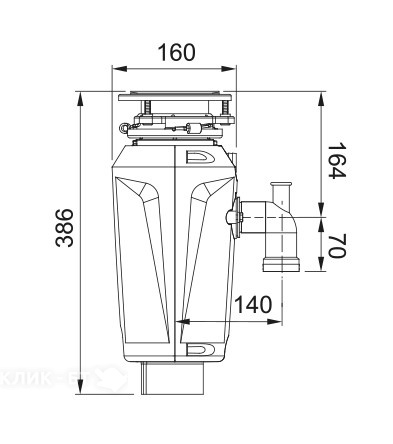 Измельчитель пищевых отходов FRANKE SLIM 125 (134.0715.094)