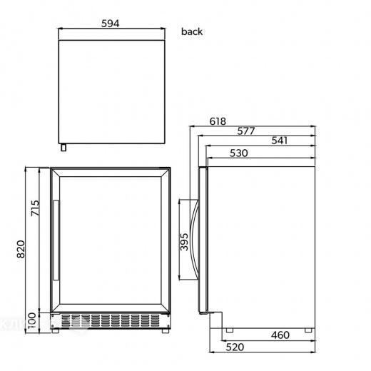 Винный шкаф DOMETIC S46G 185 245 Р купить с доставкой в Москве и