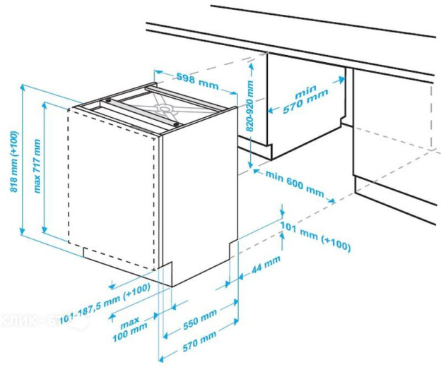 Посудомоечная машина BEKO DIN 26220
