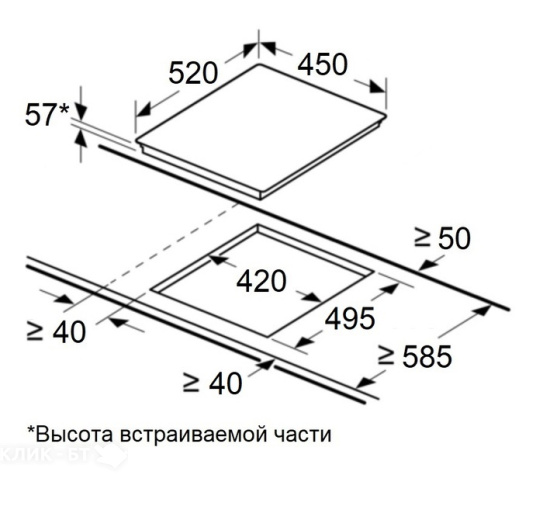 Варочная поверхность MAUNFELD CVI453SBWH