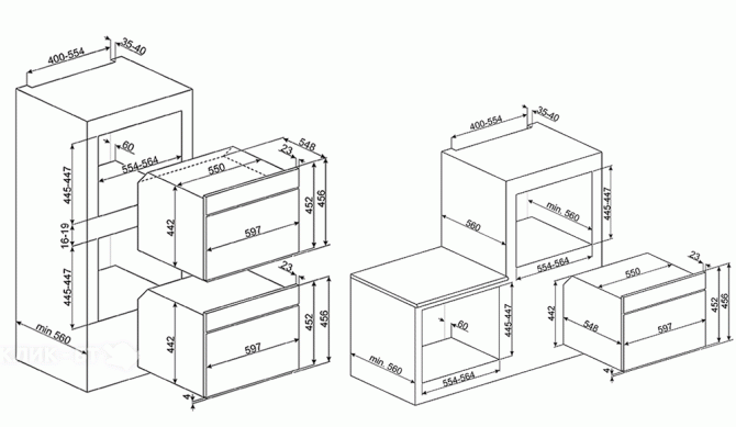 Духовой шкаф Smeg SF4604MCNX