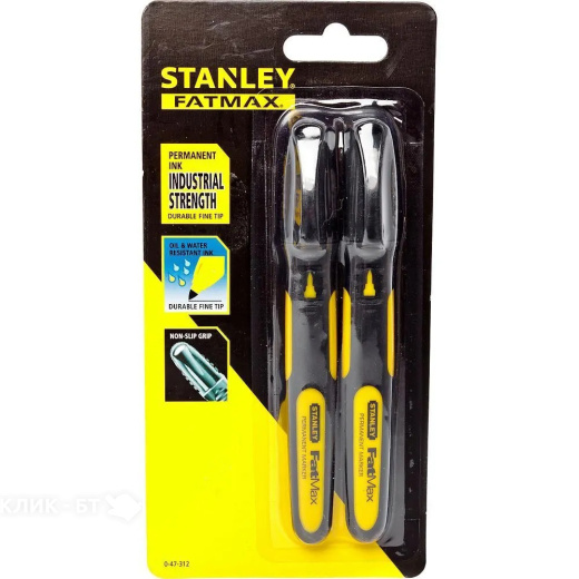 набор из 2-х черных маркеров  fatmax  STANLEY 0-47-312
