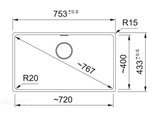 Кухонная мойка FRANKE MRG 210-110-72 оникс (135.0665.726)