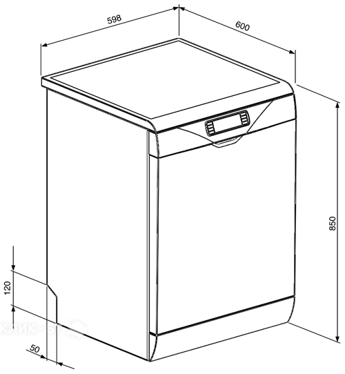 Посудомоечная машина SMEG lvs367b