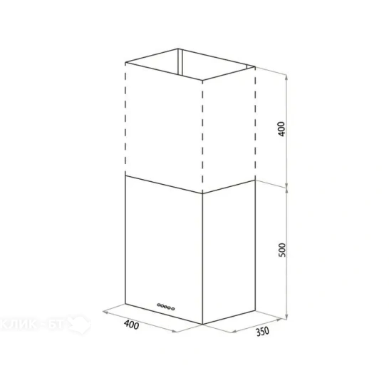 Вытяжка MEFERI ROOMBOX40BK LIGHT