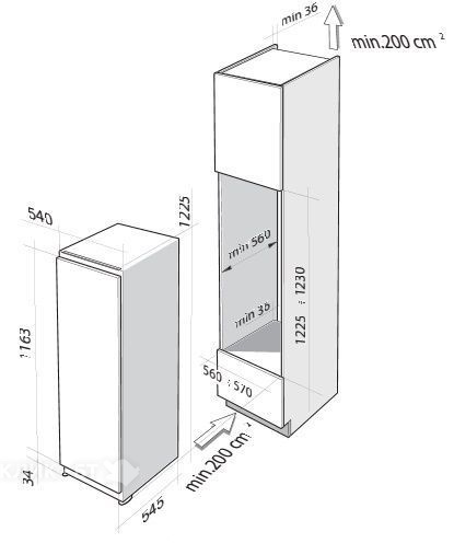Холодильник DE DIETRICH DRS1202J