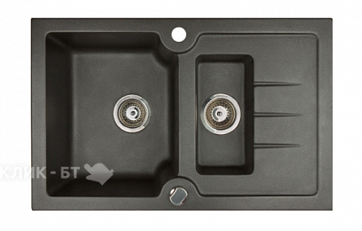 Кухонная мойка KUPPERSBERG modena 1,5b1d black metal.