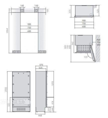 Холодильник KITCHENAID KCZCX 20901R