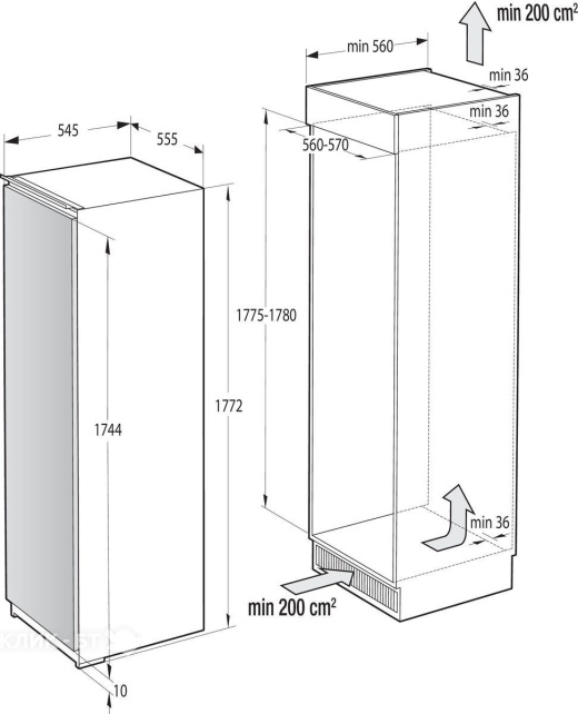 Морозильная камера GORENJE FNI5182A1