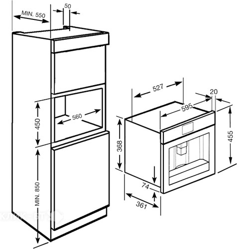 Встраиваемая кофемашина SMEG cmsc45ne