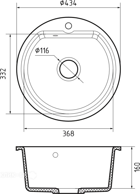 Кухонная мойка GRANFEST SMART GF-SM435 белый