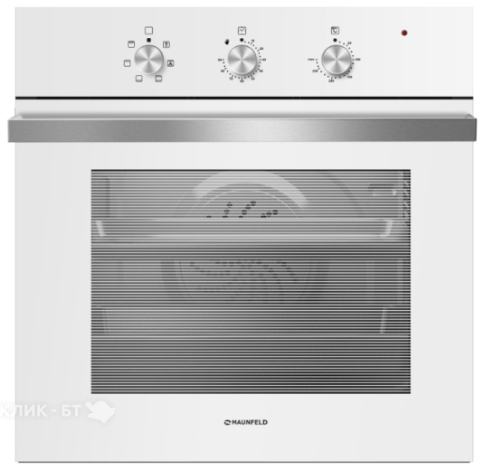 Духовой шкаф MAUNFELD meof.676w (цвет белый+белое стекло)