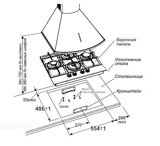 Варочная поверхность GEFEST ПВГ 2231-10 К12