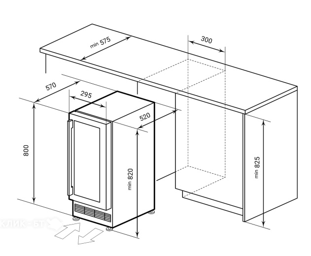 Винный шкаф LEX LWD3017BL dual zone