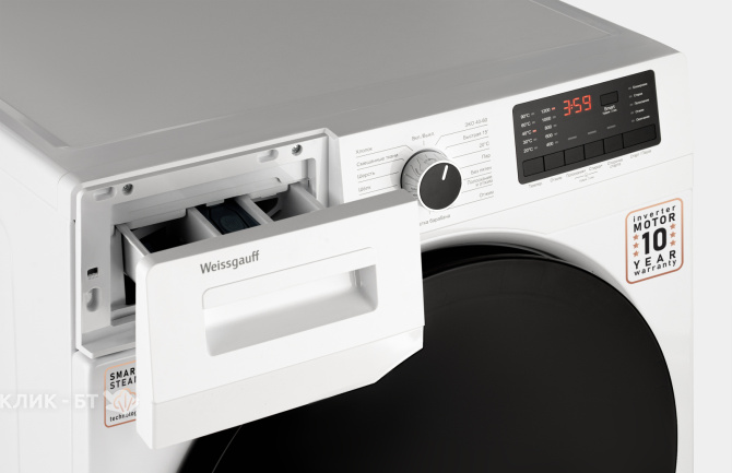 Стиральная машина WEISSGAUFF WM 61210 DC Inverter Steam