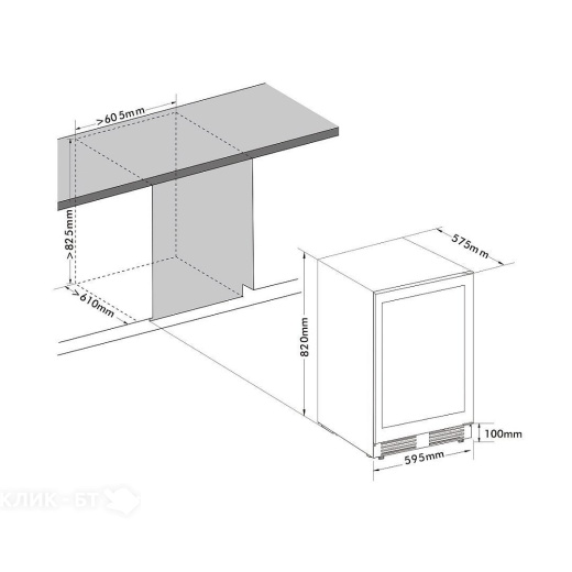 Винный шкаф CELLAR PRIVATE CP051-1TWH