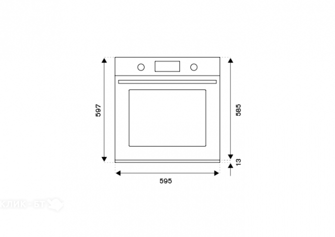 Духовой шкаф BERTAZZONI F6011MODVTC