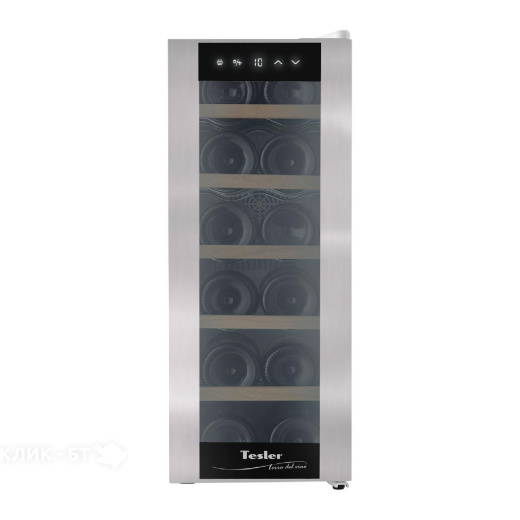 Винный шкаф TESLER WCV-125 SILVER