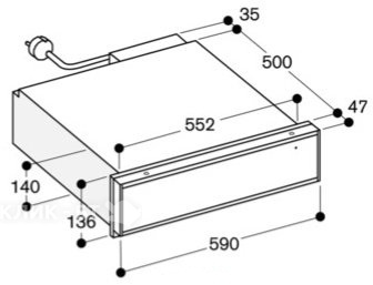 Подогреватель посуды GAGGENAU WS461100