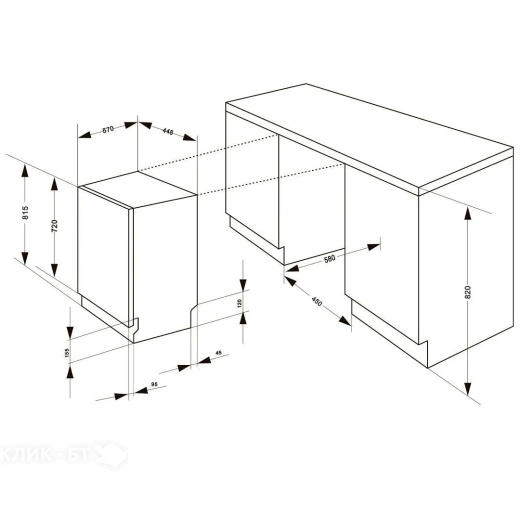Посудомоечная машина MEFERI MDW4563 POWER