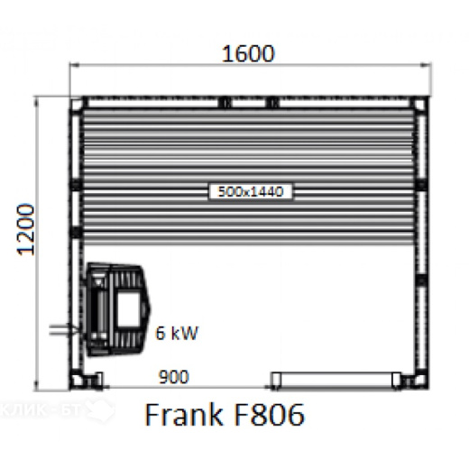 Финская сауна FRANK F806 ЛИПА