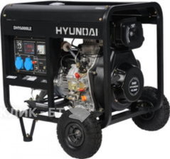 Генератор HYUNDAI dhy 6000le + колеса